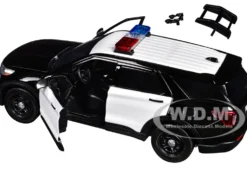 2022 Ford Police Interceptor Utility Black and White 