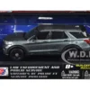 2022 Ford Police Interceptor Utility Gray Metallic Unmarked "Custom Builder's Kit" "Law Enforcement and Public Service" Series 1/43 Diecast Model Car by Motormax