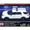 2015 Ford Police Interceptor Utility Plain White Car In Display Showcase 1/43 Diecast Model Car Motormax 79476