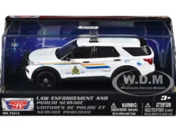 2022 Ford Police Interceptor Utility "RCMP (Royal Canadian Mounted Police)" White "Law Enforcement and Public Service" Series 1/43 Diecast Model Car by Motormax