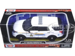 2015 Ford Police Interceptor Utility RCMP Royal Canadian Mounted Police Car with Light Bar 1/24 Diecast Model Car Motormax 76961