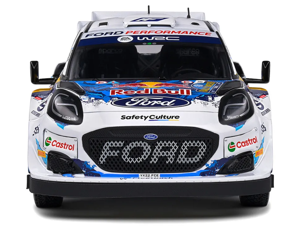 Ford Puma Rally1 Hybrid #16 Adrien Fourmaux - Alexandre Coria 3rd Place "Rally Sweden" (2024) "Competition" Series 1/18 Diecast Model Car by Solido