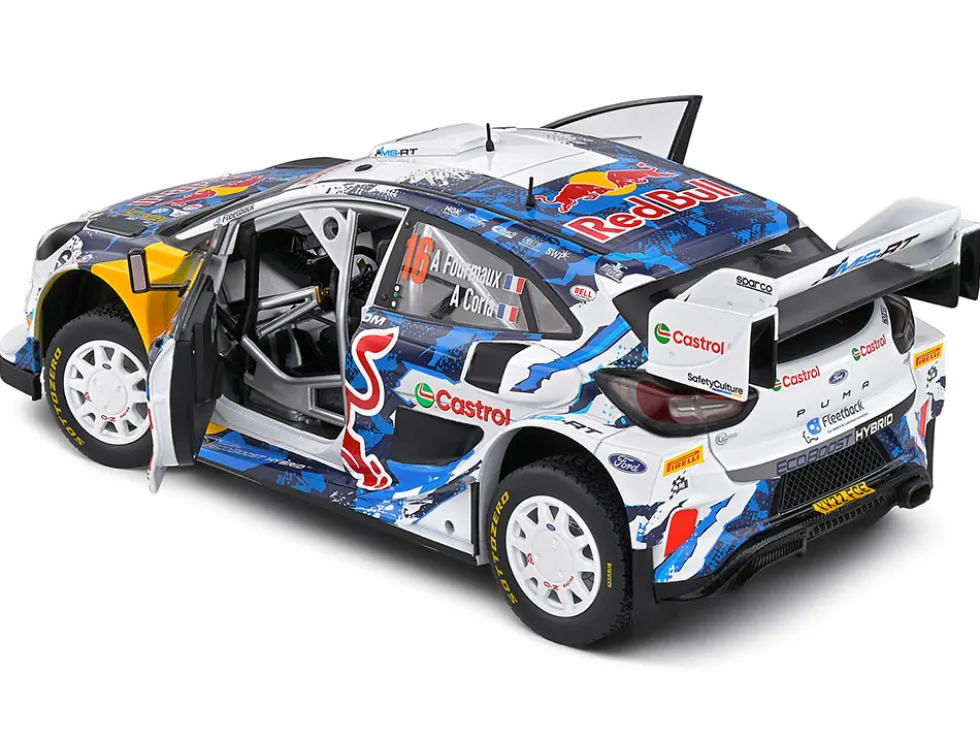 Ford Puma Rally1 Hybrid #16 Adrien Fourmaux - Alexandre Coria 3rd Place "Rally Sweden" (2024) "Competition" Series 1/18 Diecast Model Car by Solido