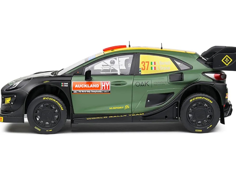 Ford Puma Rally1 Hybrid #37 Lorenzo Bertelli - Lorenzo Granai "Rally New Zealand" (2022) "Competition" Series 1/18 Diecast Model Car by Solido