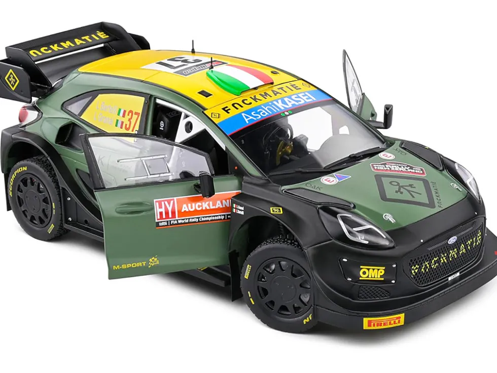 Ford Puma Rally1 Hybrid #37 Lorenzo Bertelli - Lorenzo Granai "Rally New Zealand" (2022) "Competition" Series 1/18 Diecast Model Car by Solido