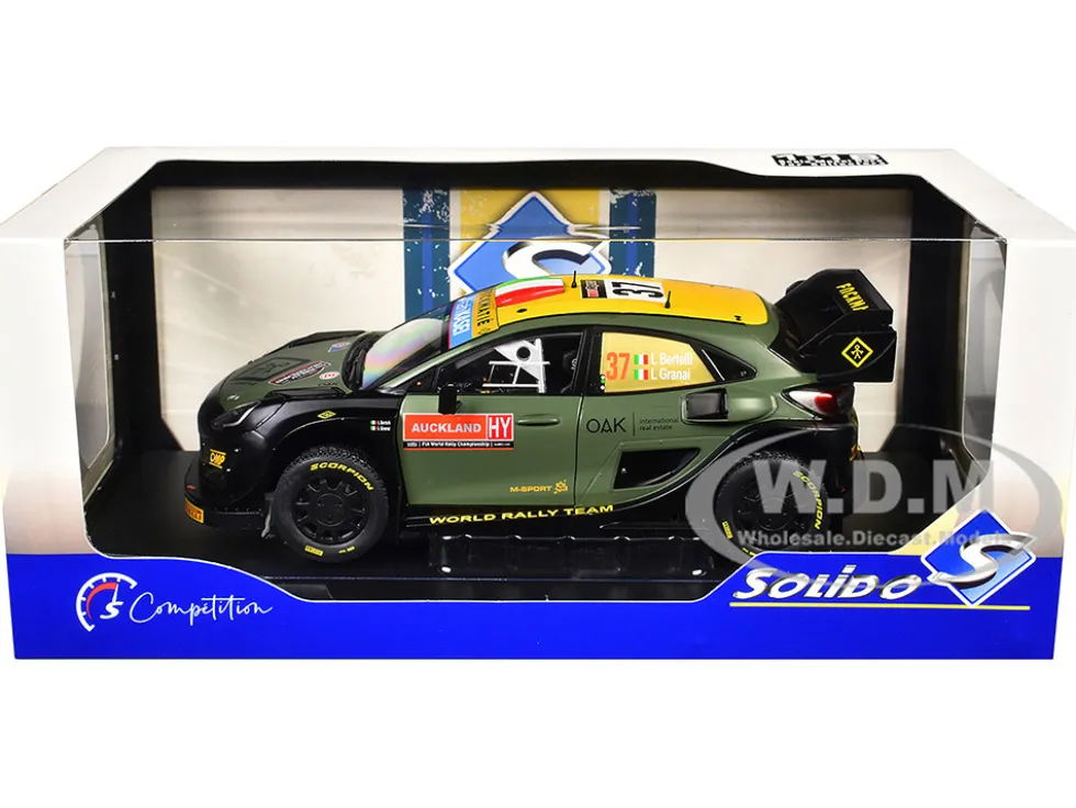 Ford Puma Rally1 Hybrid #37 Lorenzo Bertelli - Lorenzo Granai "Rally New Zealand" (2022) "Competition" Series 1/18 Diecast Model Car by Solido
