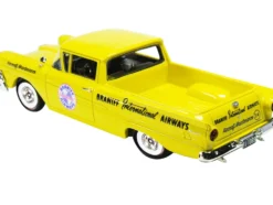 1958 Ford Ranchero Aircraft Maintenance Car Yellow Braniff International Airways Limited Edition 125 pieces Worldwide 1/43 Model Car Goldvarg Collection GC-BI-002
