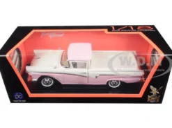 1957 Ford Ranchero Pickup Truck Pink 1/18 Diecast Model Road Signature 92208