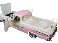 1957 Ford Ranchero Pickup Truck Pink 1/18 Diecast Model Road Signature 92208