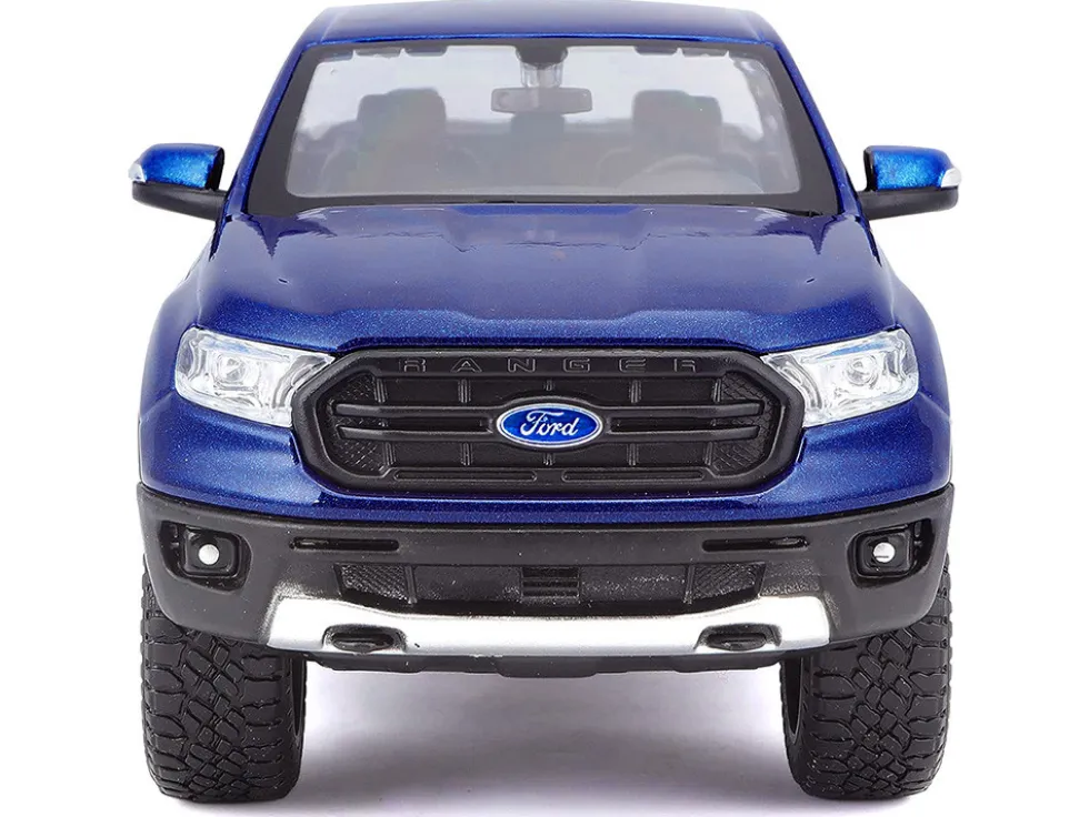 2019 Ford Ranger Lariat Sport Pickup Truck Dark Blue Metallic 1/27 Diecast Model Car Maisto 31521