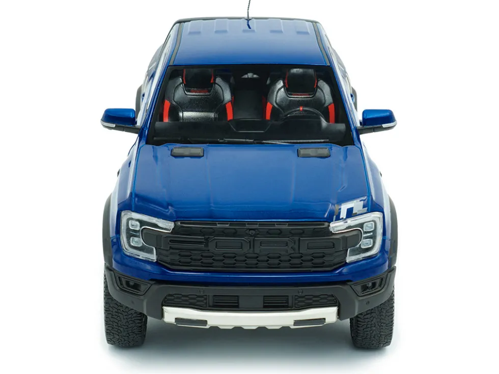 2024 Ford Ranger Raptor Pickup Truck Blue Lightning Metallic 1/18 Diecast Model Car by Solido