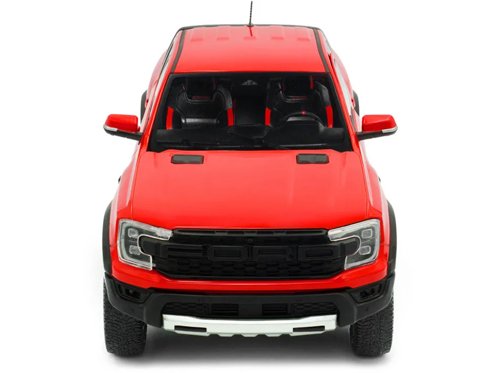 2024 Ford Ranger Raptor Pickup Truck Orange Red 1/18 Diecast Model Car by Solido