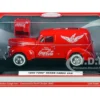 1940 Ford Sedan Cargo Van Red Pause... Go Refreshed Coca-Cola Vending Machine Accessory 1/24 Diecast Model Car Motor City Classics 424195