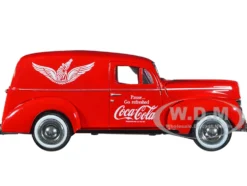 1940 Ford Sedan Cargo Van Red Pause... Go Refreshed Coca-Cola Vending Machine Accessory 1/24 Diecast Model Car Motor City Classics 424195