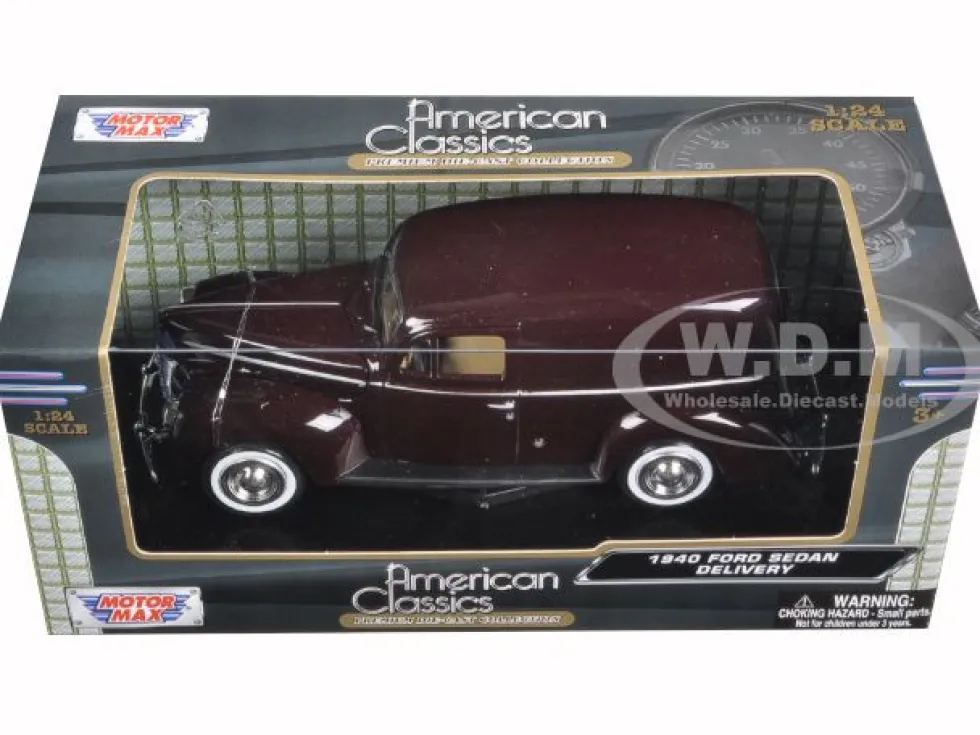 1940 Ford Sedan Delivery Brown 1/24 Diecast Model Car Motormax 73250brn