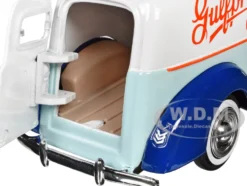 1940 Ford Sedan Delivery Light Blue and White Gulf Oil Gulfpride Gulf Die Cast Collection 1/24 Diecast Model Car Motormax 79661GULF