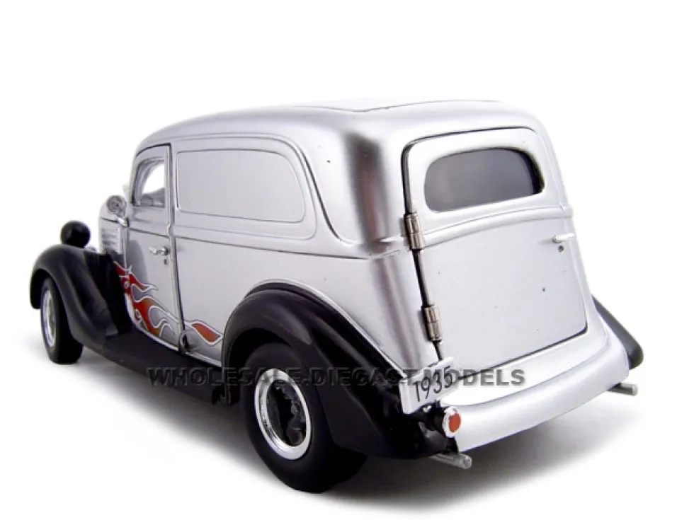1935 Ford Sedan Delivery Silver 1/24 Diecast Car Unique Replicas 18523