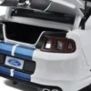 2013 Ford Shelby Cobra GT500 SVT White with Blue Stripes 1/18 Diecast Car Model Shelby Collectibles 394