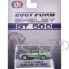 2007 Ford Shelby GT500 Lime Green Metallic with Silver Stripes "Shelby Collectibles" Series 1/64 Diecast Model Car by ACME