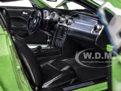 2007 Ford Shelby GT500 Lime Green Metallic with Silver Stripes