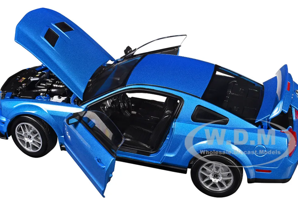 2007 Ford Shelby GT500 Windveil Blue Metallic "Shelby Collectibles" Series 1/18 Diecast Model Car by ACME