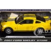 2007 Ford Shelby GT500 Yellow with Silver Stripes "Shelby Collectibles" Series 1/18 Diecast Model Car by ACME