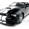 2011 Ford Shelby Mustang GT350 Black White Stripes 1/18 Diecast Model Car Shelby Collectibles SC354