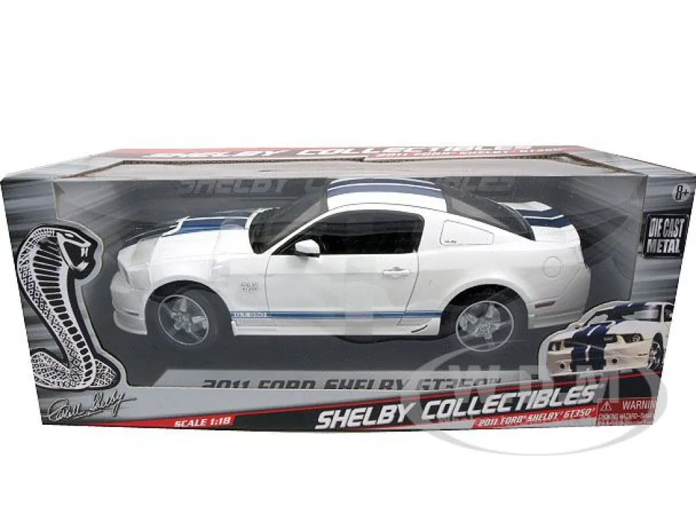 2011 Ford Shelby Mustang GT350 White 1/18 Diecast Model Car Shelby Collectibles 351