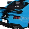 2024 Ford Shelby Mustang Super Snake Grabber Blue Metallic with Black Stripes 1/18 Diecast Model Car by Solido