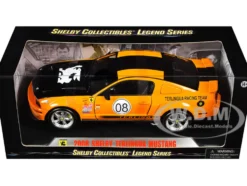 2008 Ford Shelby Mustang #08 Terlingua Orange Black Shelby Collectibles Legend Series 1/18 Diecast Model Car Shelby Collectibles SC297