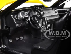 2008 Ford Shelby Mustang #08 Terlingua Black Yellow Shelby Collectibles Legend Series 1/18 Diecast Model Car Shelby Collectibles SC296