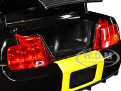 2008 Ford Shelby Mustang #08 Terlingua Black Yellow Shelby Collectibles Legend Series 1/18 Diecast Model Car Shelby Collectibles SC296