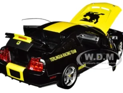 2008 Ford Shelby Mustang #08 Terlingua Black Yellow Shelby Collectibles Legend Series 1/18 Diecast Model Car Shelby Collectibles SC296