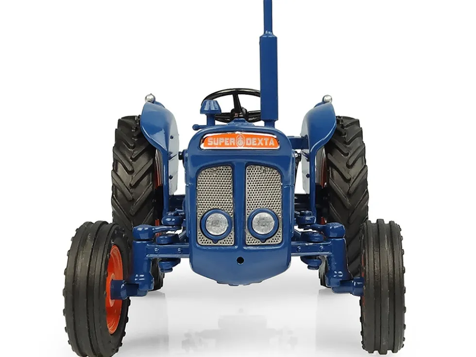 1962 Fordson Super Dexta Tractor Blue 1/32 Diecast Model Universal Hobbies UH6273