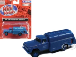 1960 Ford Tank Truck Dixie Gas Corp Blue 1/87 HO Scale Model Classic Metal Works 30553