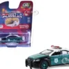 2014 Ford Taurus "New York Police Department (NYPD) Vintage Tribute Livery" Green and Black with White Top "Hot Pursuit" Series 47 1/64 Diecast Model Car by Greenlight