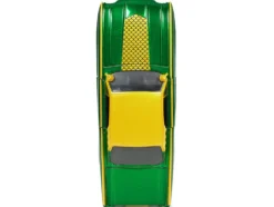 1963 Ford Thunderbird Green Yellow Metallic Hood Graphics Loki Diecast Figure Loki Marvel Series 1/24 Diecast Model Car Jada 33357