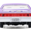 1973 Ford Thunderbird Lowrider "Michael Heralda Special Edition" Purple Metallic with Graphics and White Interior "Hobby Exclusive" Series 1/64 Diecast Model Car by Greenlight