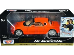 2002 Ford Thunderbird Orange James Bond 007 Die Another Day 2002 Movie James Bond Collection Series 1/24 Diecast Model Car Motormax 79853