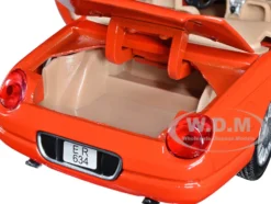 2002 Ford Thunderbird Orange James Bond 007 Die Another Day 2002 Movie James Bond Collection Series 1/24 Diecast Model Car Motormax 79853
