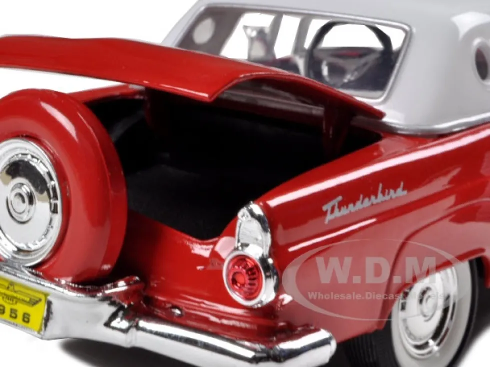 1956 Ford Thunderbird Red 1/24 Diecast Car Model Motormax 73312