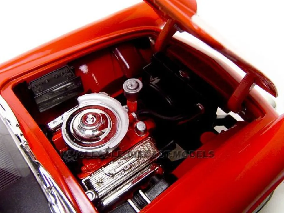 1956 Ford Thunderbird Red 1/18 Diecast Model Car Motormax 73173