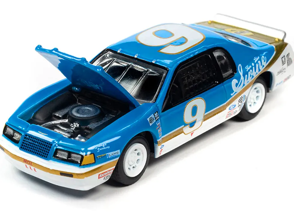 1986 Ford Thunderbird Stock Car #9 Bright Blue Go-Po-Po-Go 24 Hours of Lemons Street Freaks Series Limited Edition to 8058 pieces Worldwide 1/64 Diecast Model Car Johnny Lightning JLSF024-JLSP252B