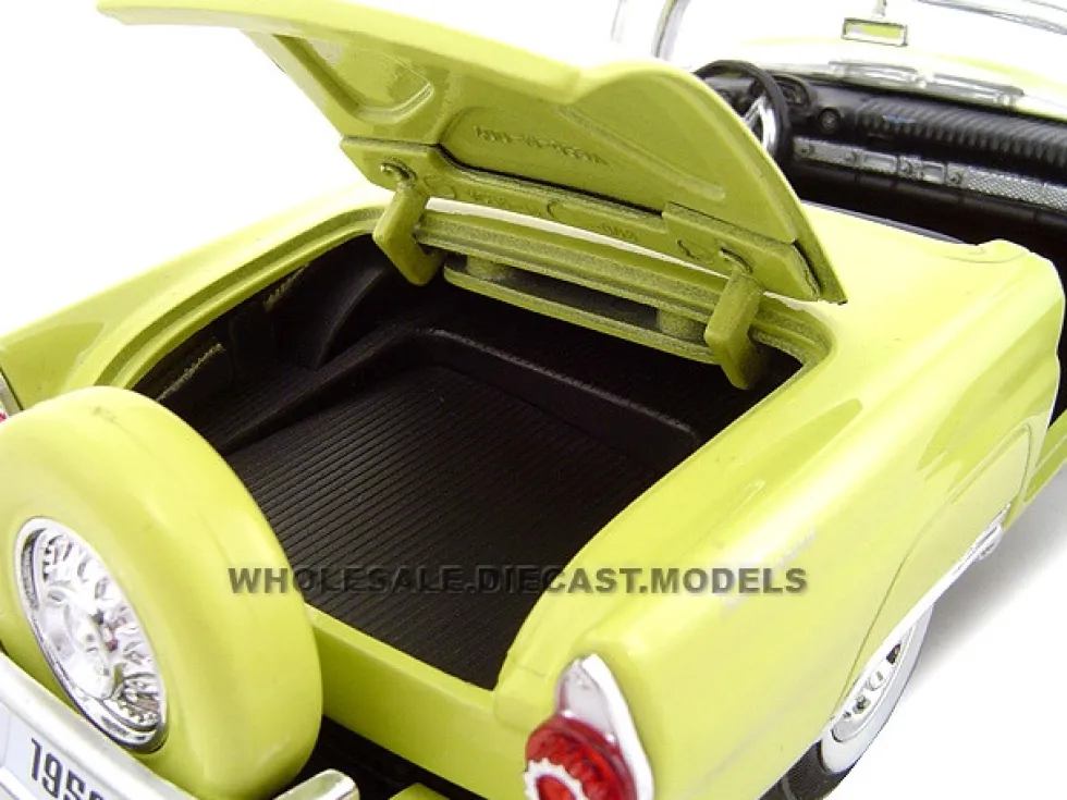 1956 Ford Thunderbird Yellow 1/24 Diecast Model Car Unique Replicas 18508