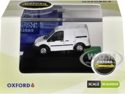 Ford Transit Connect Van RHD (Right Hand Drive) Frozen White 1/148 (N) Scale Diecast Model Car by Oxford Diecast