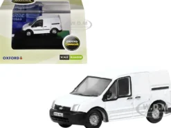 Ford Transit Connect Van RHD (Right Hand Drive) Frozen White 1/148 (N) Scale Diecast Model Car by Oxford Diecast
