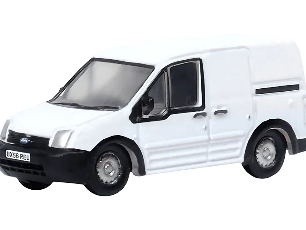 Ford Transit Connect Van RHD (Right Hand Drive) Frozen White 1/148 (N) Scale Diecast Model Car by Oxford Diecast
