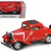1932 Ford 3 Window Coupe Red 1/43 Diecast Car Road Signature 94231
