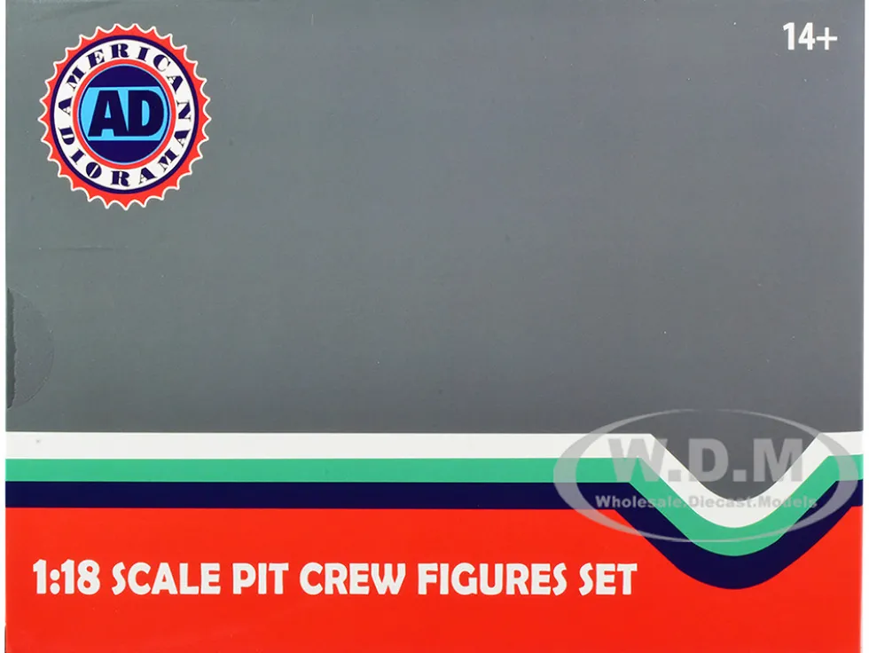 Formula One F1 Pit Crew 7 Figure Set Team Red Release III for 1/18 Scale Models American Diorama 76556