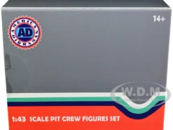 Formula One F1 Pit Crew 7 Figure Set Team Red Release III for 1/43 Scale Models American Diorama 38388